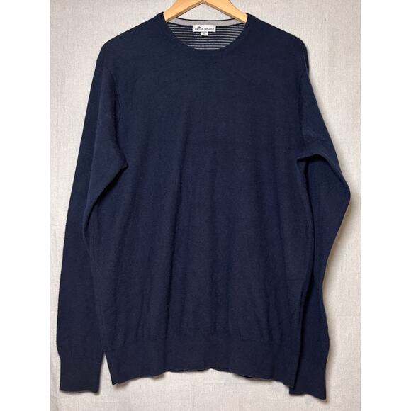 Peter Millar Cashmere Blend Pullover Crewneck Sweater Men's XL Lightweight - Picture 1 of 5